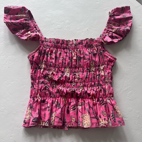 Shopbop Charina Sarte Victoria smocked top - Picture 4 of 6